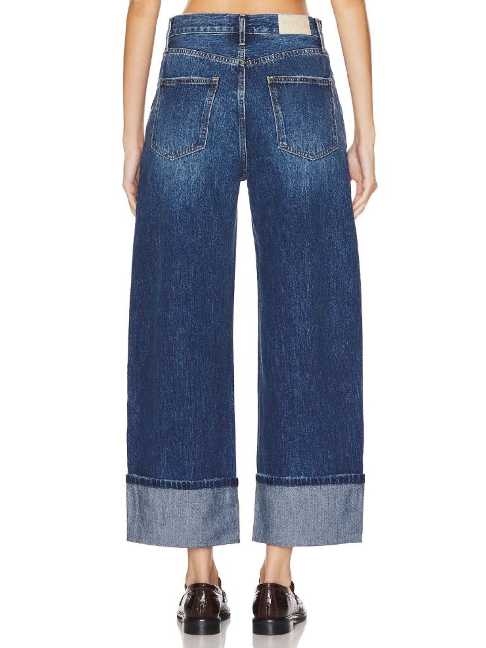 Pistola Ryder High Rise Cuffed Straight Jeans Fulton - Picture 2 of 6